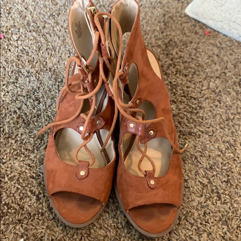 Lace up sandals